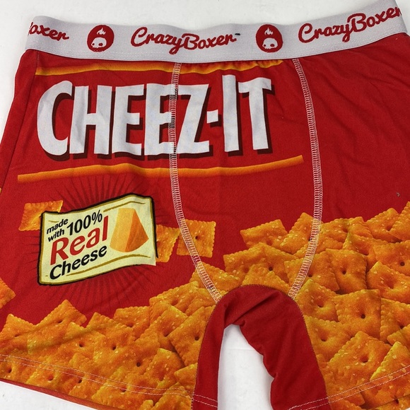 Crazy Boxer Cheez -It Briefs Size Medium Like New - Picture 2 of 7